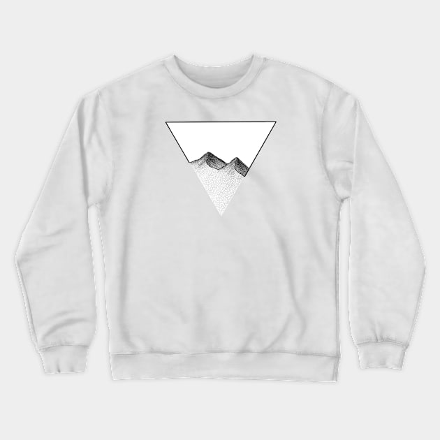 Distressed mountains Crewneck Sweatshirt by jy ink